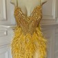 Cruella Feathered Dress