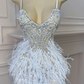 Cruella Feathered Dress