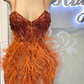 Cruella Feathered Dress