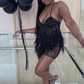 Cruella Feathered Dress