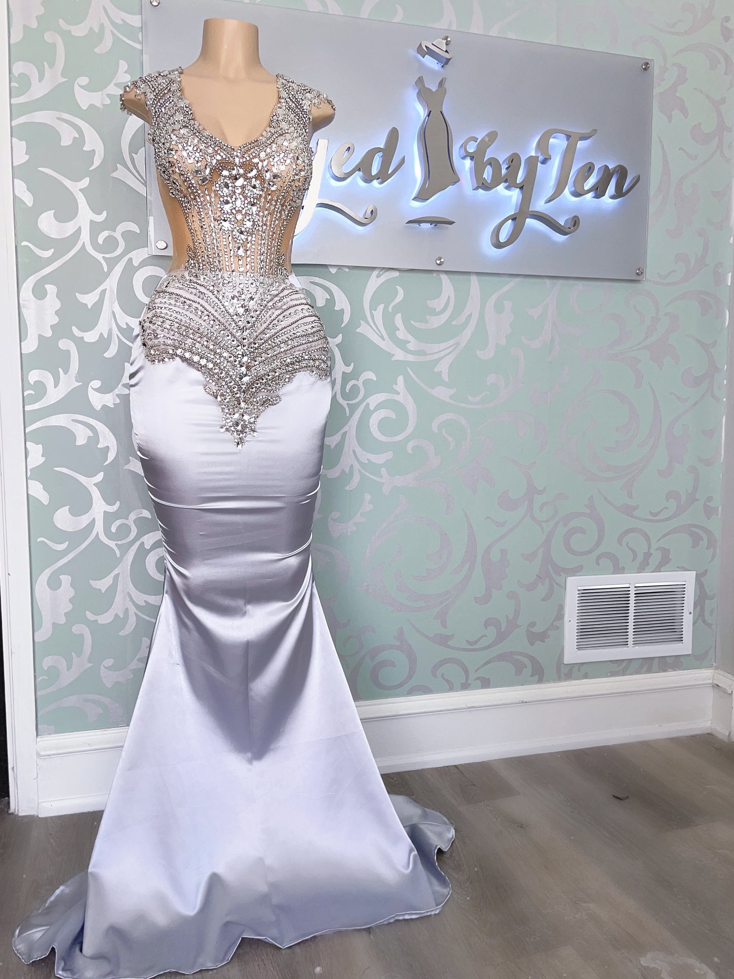 Dani Rhinestone Gown