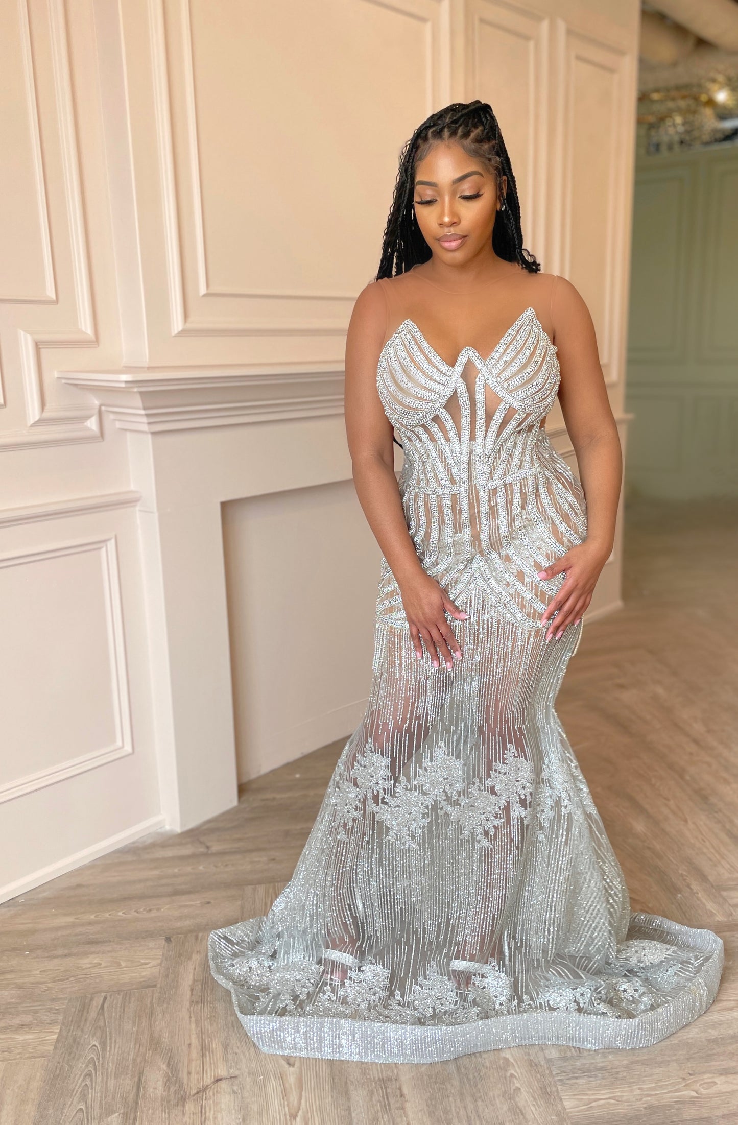 Ella Silver Gown